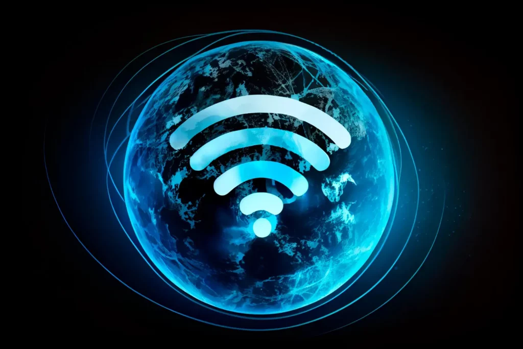 Sinal de wifi sobre o mundo representando o que é pdh e sdh